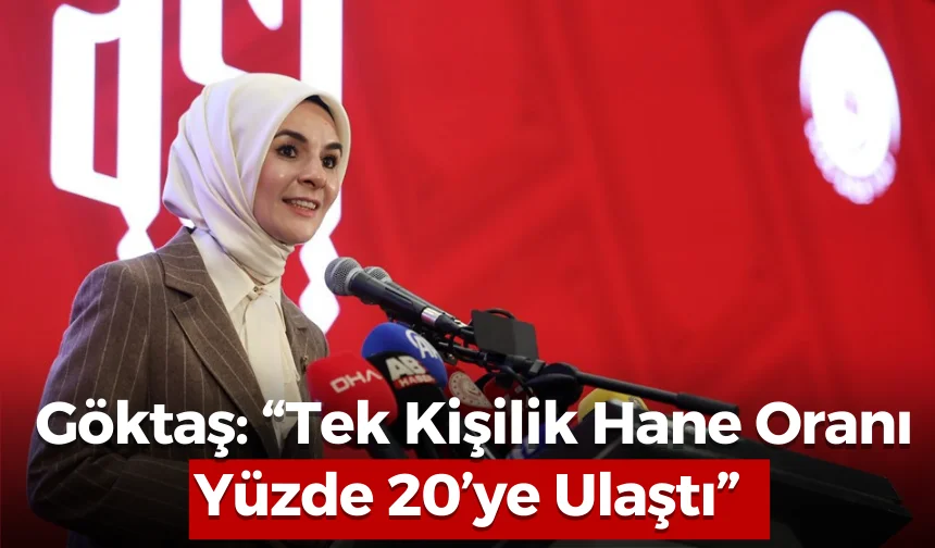 Göktaş: “Tek Kişilik Hane Oranı Yüzde 20’ye Ulaştı”