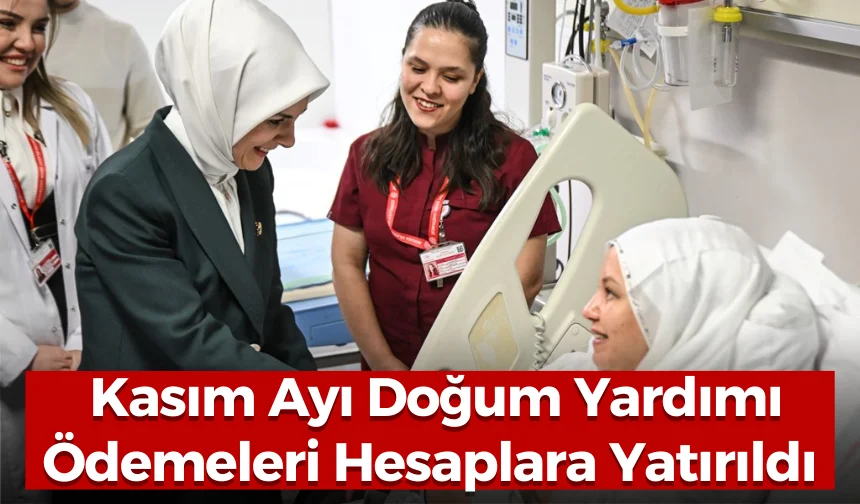 Kasım Ayı Doğum Yardımı Ödemeleri Hesaplara Yatırıldı