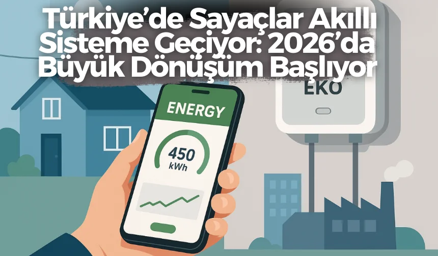 Türkiye’de Sayaçlar Akıllı Sisteme Geçiyor: 2026’da Büyük Dönüşüm Başlıyor