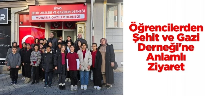 Öğrencilerden Şehit ve Gazi Derneği’ne Anlamlı Ziyaret