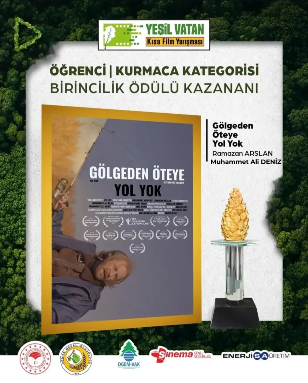 Sivas Cumhuriyet Üniversitesi Kısa Film Birincilik Ödülüne Uzanarak "Yeşil Vatan"da Zirveye Çıktı Sivas Cumhuriyet Üniversitesi Kısa Film Birincilik Ödülüne Uzanarak "Yeşil Vatan"da Zirveye Çıktı