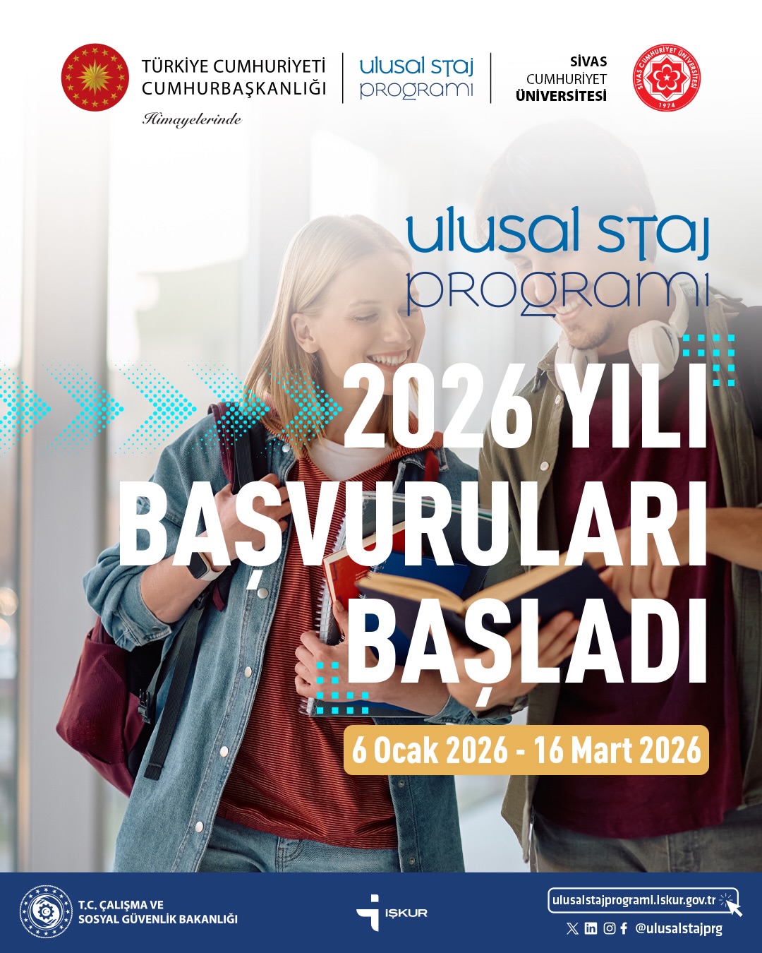 Gençlere Müjde: 2026 Ulusal Staj Programı Başvuruları İŞKUR Güvencesiyle Başladı Gençlere Müjde: 2026 Ulusal Staj Programı Başvuruları İŞKUR Güvencesiyle Başladı